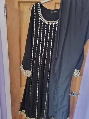 £30 • Buy Pakistani Mirror  Anarkali Salwar Kameez Shalwar Suit Ready Made Dress 
