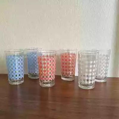 Vintage FIRNA Indonesia Juice Tumbler Drinking Glasses (set Of 6) • $65