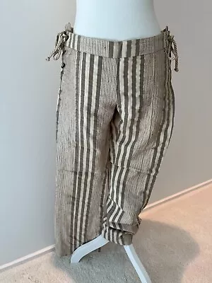 Marni Vintage (2000s) Women's Pants With Side Ties And Stripes Size 40 • $58