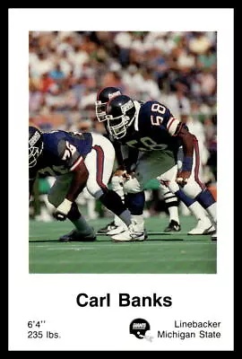 Carl Banks 1987 New York Giants Police #NNO New York Giants Football Card • $5.99