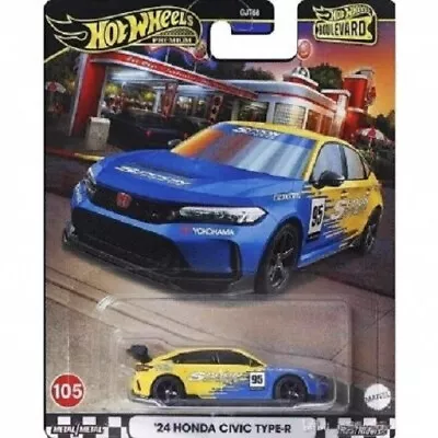 PRE-ORDER SEPTEMBER 2024 Hot Wheels Premium '24 Honda Civic - 1/64 Boulevard • $24.99