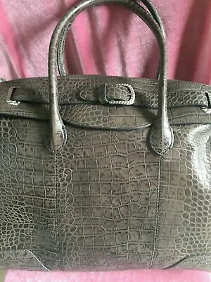 Judith Ripka  Manhattan  Croco Embossed Leather Tote /never Used • $124