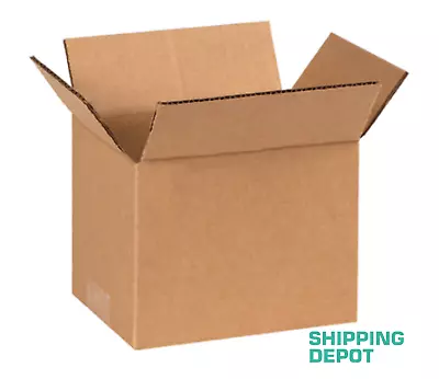 100 Pack Packing Shipping Box 8x6x6 Corrugated Kraft Cardboard Carton Mailers • $55.26