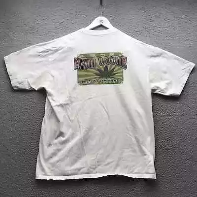 Vintage Maui Wowie Hemp Company T-Shirt Men's XL Short Sleeve Graphic White • $24.99