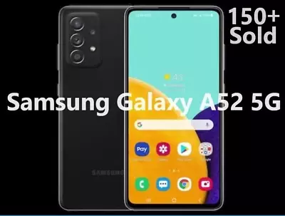 Samsung Galaxy A52 5G 128GB LTE Black SM-A526 Unlocked T-Mobile- AT&T MetroPCS • $149.99