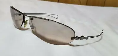 VERSACE Sunglasses Medusa Mirror Brown Lens X Metal Silver Good Unisex Eyewear • $722.41