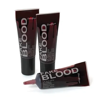 STARGAZER FAKE BLOOD 10ml HALLOWEEN HORROR COSTUME FANCY DRESS MAKE UP GORE • £3.09