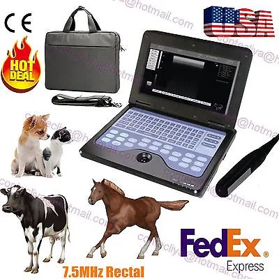 Veterinary Bovine&equine Ultrasound Scanner &endorectal ProbeCMS600P2VETUSA • $1349