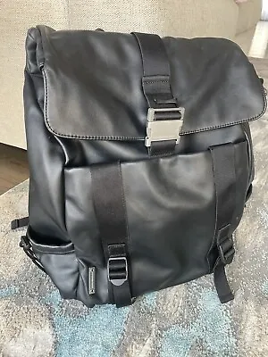 Mandarina Duck Men's Backpack Leather Nomad GNT30651 Black Color 15   Laptop • $190