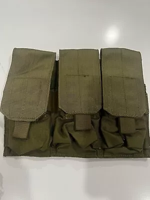 New Eagle Industries 5.56 Rifle Triple Pocket 6   Pouch MOLLE Khaki MLCS SFLCS • $44.99