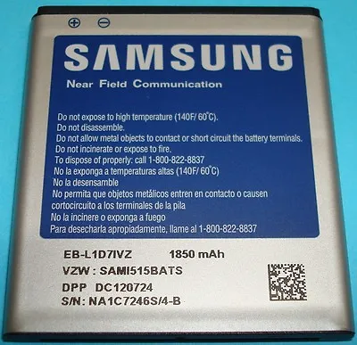 🔋Original OEM Samsung Bttry EB-L1D7IVZ Nexus I515 Galaxy S2 T989 Skyrocket I727 • $11.29