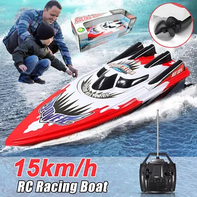 RC Boat Remote Control High Speed Boat Kids Outdoor Racing RC Ship Toy Gift 2.4G • $28.92