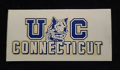 Rare Vintage 1950s University Of Conneticut Husky Mascot Decal • $15
