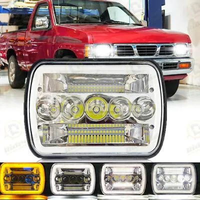 $32.99 • Buy 5x7'' 7x6'' Inch LED Headlight Hi-Lo Beam DRL For Nissan Pickup Hardbody D21 NX