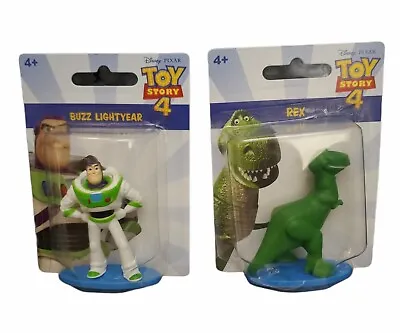 $10 • Buy Disney Pixar Toy Story 4 -2  Mini Figures Buzz Lightyear Rex Cake Toppers 