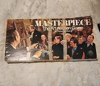 Vintage 1970 Masterpiece Art Auction Board Game Parker Brothers. Not Complete  • $20.99