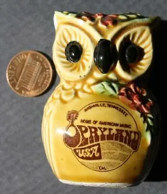 $11.99 • Buy 1970s Era Nashville Tennessee Opryland Amusement Park Owl Shape Toothpick Holder