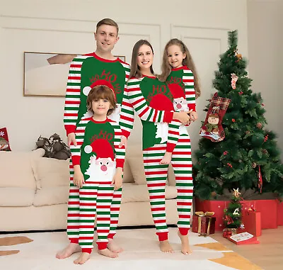 Christmas Family Matching Adult Kids Pyjamas Xmas Santa Nightwear Pajamas Pjs UK • £8.99