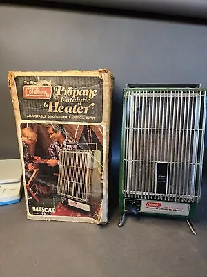 Vintage Coleman Propane Catalytic Heater 2000-4000 Btu Model 5445c700.  1978 • $26