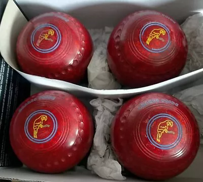 Drakes Pride Professional Red Lawn Bowls Size 4.5 X Set Of Four • £75