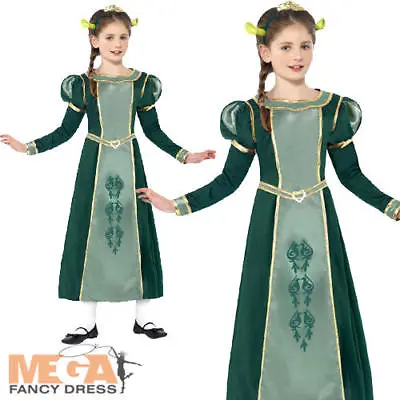 £23.49 • Buy Princess Fiona Girls Fancy Dress Shrek Fairytale World Book Day Kids Costume