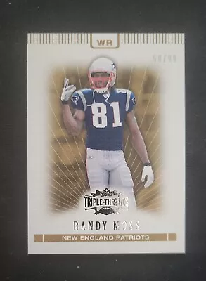 2007Topps Triple Threads GOLD #61 Randy Moss /99 New England Patriots￼ • $15