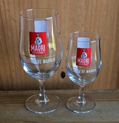 £9.99 • Buy Madri Pint & Half Pint Glasses Brand New 
