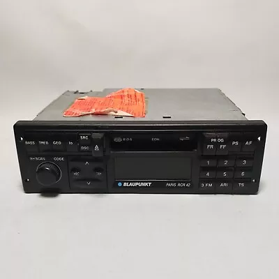 Vintage Blaupunkt Paris RCR 42 Car Stereo Cassette AM/FM Radio • $49