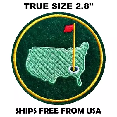 Golf Patch Embroidered Iron On Sew On Patches Masters Augusta • $4.47