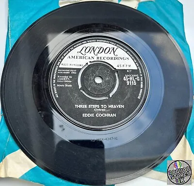 45 RPM Vinyl | Eddie Cochran | Three Steps To Heaven & Cut Across Shorty • £24.60