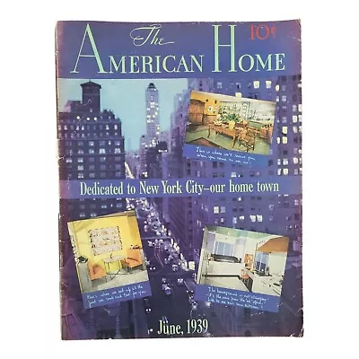 1930's New York City - American Home Magazine  Bma16 • $34.50