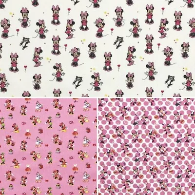 100% Cotton Digital Fabric Disney Minnie Mouse & Friends Daisy Duck • £1.50