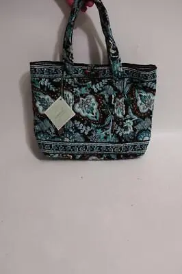 NWD Womens Vera Bradley Java Blue Floral Toggle Button Shoulder Tote Handbag * • $23.99