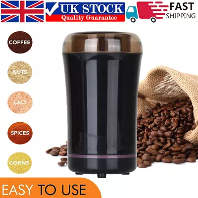 Electric Coffee Grinder Grinding Milling Bean Nut Spice Matte Blade Blender New • £9.55