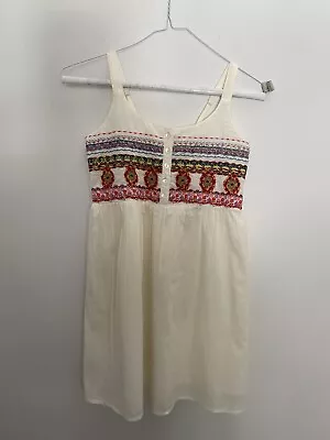 Mimi And Maggie Cotton Sleeveless Dress Embroidered • $20