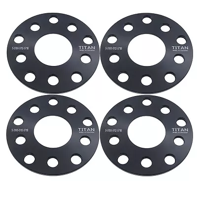 $45.26 • Buy 4pcs 5mm Hubcentric Wheel Spacers 5x112 CNC Fits Audi A3 A4 A6 A8 S4 S8 R8