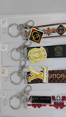 £4.50 • Buy Designer Keyring Keychain Key Fobs Wrist Strap 33 Designs Boys And Girls Keyring