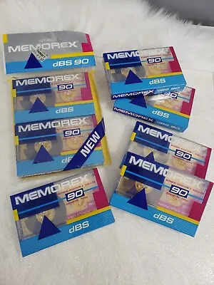 LOT OF 7 NEW Memorex DBS 90 Normal Position I Blank Cassette Tapes • $20