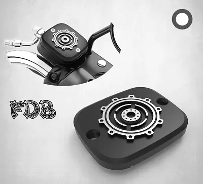 Fit H-D 1996-2005 DYNA Smashing Gear Contrast Cut Front Master Cylinder Cover • $14.98