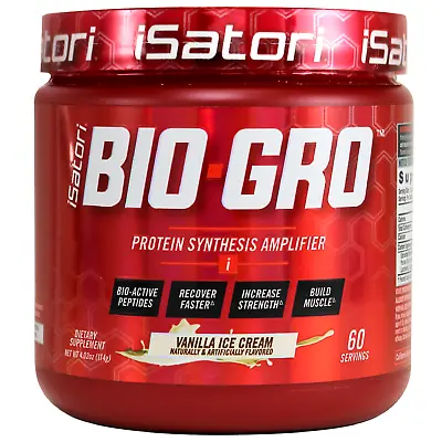 BIO-GRO Protein Muscle Strength & Recovery - Vanilla Ice Cream / 60 Servings • $29.99
