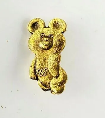 Vintage MISHA BEAR Olympics Pin Pinback • $5.79