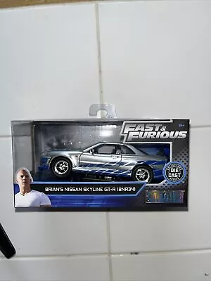 Fast And Furious Brians Nissan Skyline GT R R34 Scale 1:32 Jada • $0.99