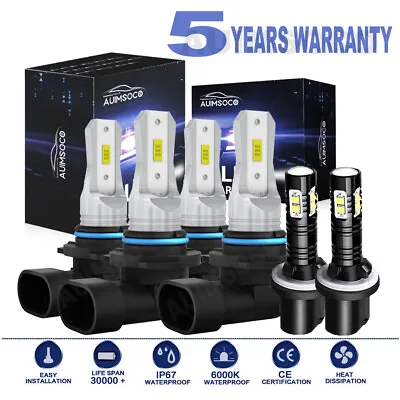 For Chevy Monte Carlo Coupe 2-Door 2000-2005 LED Headlight Fog Light Bulb Kit 6x • $44.99