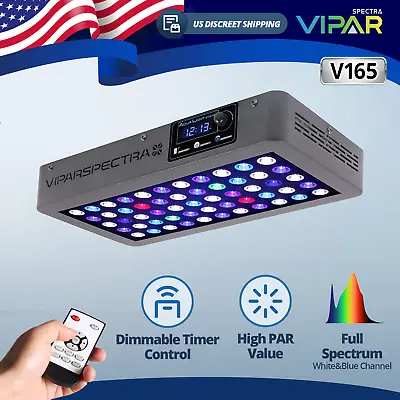 $159.68 • Buy VIPARSPECTRA Timer Control 165W LED Aquarium Light For Coral Reef Grow Fish Tank