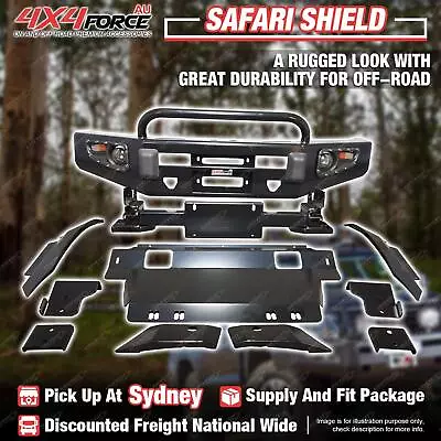 Safari Shield Bullbar U LOOP Guard Plate For Toyota Hilux Revo 15-18 SYD Stock • $1100