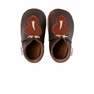Bobux Chocolate Kiwi Baby Crawling Shoes • £15
