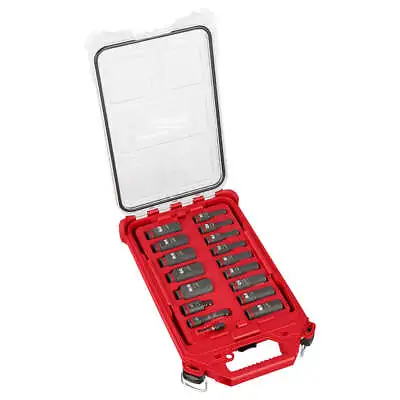 Milwaukee 49-66-6800 SHOCKWAVE 3/8” Impact Duty Socket SAE PACKOUT Set - 17 PC • $89