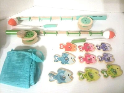 £19.61 • Buy Melissa And Doug Fishing Pole Magnetic Fish Game Toy Missing Spinner And 1 Fish