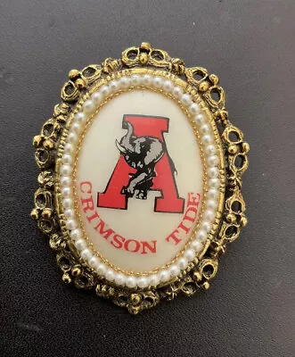 Vintage Alabama Game Day Pin • $55