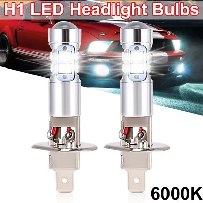 2PCS Xenon H1 LED Headlight Bulbs High Low Beam Fog Light DRL 100W Super White • $12.48